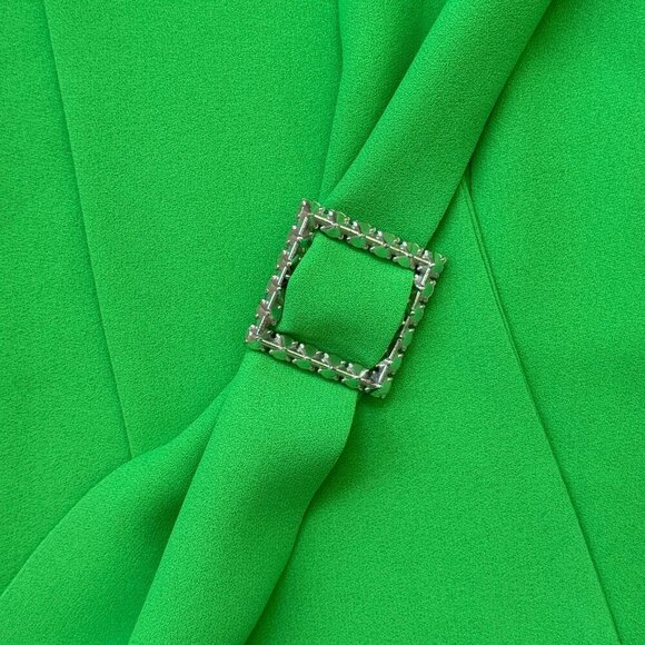 Vintage Indorables of California 60s Pants Suit Set Bright Green Retro Medium - Picture 8 of 13